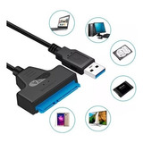 Cabo Conversor Adaptador Ssd Hd Sata Note 2.5 Usb 3.0 50cm