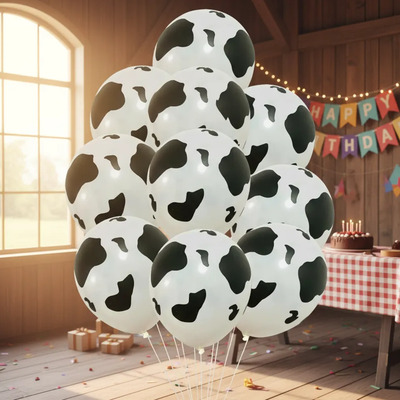 100 Globos Látex Manchas De Vaca . Tamaño 9 Te Quiero