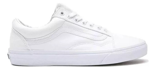 Tenis Vans Old Skool True White Hombre Clasico Casual Skate