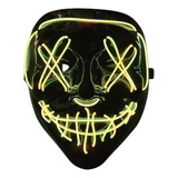 Mascara Luz Led Gadnic Purga Halloween Disfraz Carnaval 