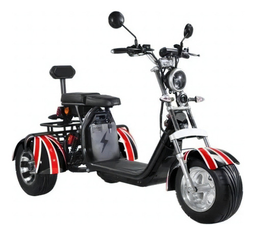 Triciclo Elétrico 5000w 48v + 4 Baterias De Lítio Adulto