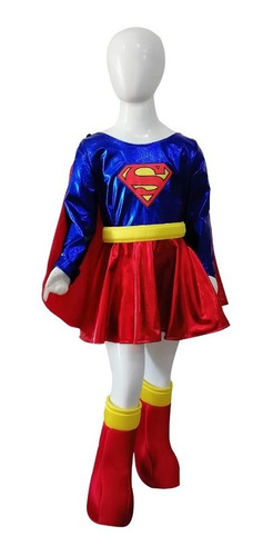 Disfraz Tipo Superchica Princesa Supergirl Mujer Maravilla