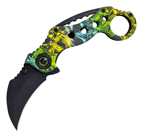 Navaja Karambit Retractil Hoja Curva Diferentes Modelos Lz.