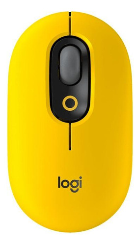 910-006549 Mouse Logitech Pop With Emoji Amarillo