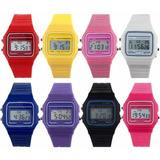 Reloj Retro Digital Deportivo Silicona Colores Unisex