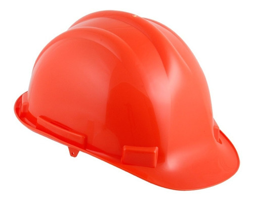 Casco De Seguridad Alto Impacto Construcción Obra Industrial Color Naranja