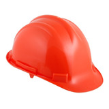 Casco De Seguridad Alto Impacto Construcción Obra Industrial Color Naranja
