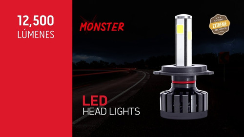 Kit Led Evolum Monster 4 Caras Led 1450 Lumenes+regalo Led