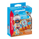 Playmobil Special Plus 70062,jefe Nativo Americano Y Halcón!