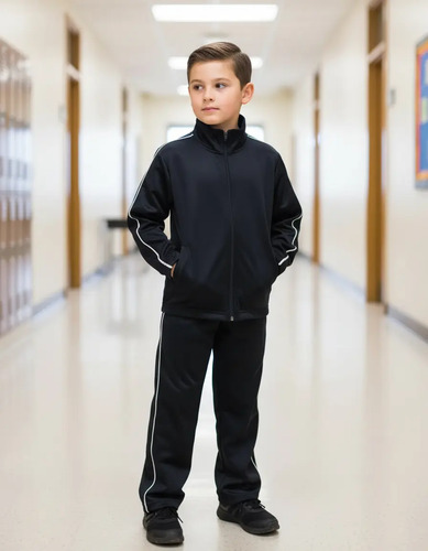 Chamarra Con Pants Deportivo Escolar Uniforme Tallas 2 Ala16