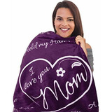 Manta Micropolar Color Morado Para Reglao De Mama 65x50 Inch