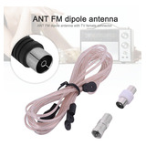 Antena Aérea Dipolar Fm, Radio, Receptor De Tv Para Interior