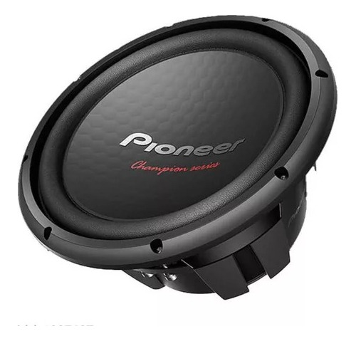 Subwoofer Pioneer 12 Ts-w 312 D4 Cara Preta 500 Rms