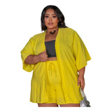 Moda Praia Kimono Plus Size Enviamos Em 24 Hs !