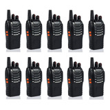 Pack 10 Radio Walkie Talkie Portatil Baofeng Uhf Bf-888s