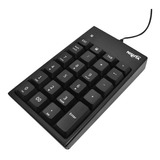 Teclado Numerico Numpad Usb 20 Teclas Slim Negro Pc