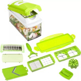 Kit 12 Pzs Corta Ralla Pica Verduras Frutas Facil Y Rapido