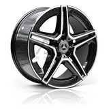 Rines 19 5/112 Para Mercedes Benz Gls Clase C Clase Cls Color Negro Maquinado