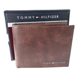 Cartera P/ Caballero Tommy Hilfiger Color Cafe Liso