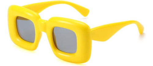 Enthyi Retro Rectangle Y2k Gafas De Sol Vintage Candy Color 