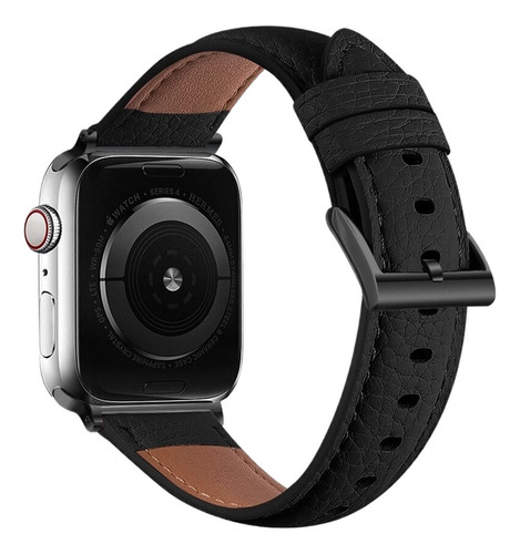 Correa De Cuero Genuino Para Apple Watch 7 Banda De 45mm 41