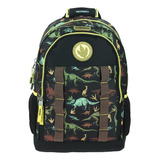 Mochila Grande Escolar Original Chenson Ronald Porta Tablet Dinosaurios, Backpack Dinoland Primaria Secundaria Niños Jurassic Camping