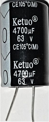 4x Capacitor Eletrolítico 4700uf X 63v 105°  4 Peças