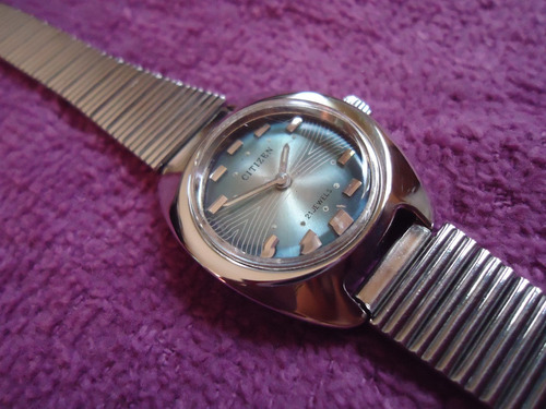 Citizen Blue Sky Mini Reloj Vintage Retro Para Mujer Japan