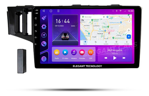 Autoradio Android Honda Fit Jazz 2013-2015 4+64gb 8core Qled Foto 2