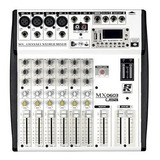 Mesa De Som Staner 6 Canais Mixer Mx0603 Usb Fm Bluetooth Mp