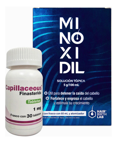 Minoxidil Hair Birth Lab + Finasterida 30 Tabletas