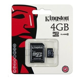 Memoria Kingston Micro Sd 4 Gb + Adaptador Sd