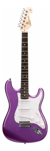 Guitarra Stratocaster Sx Ed1 Mpp Metalic Purple Com Bag