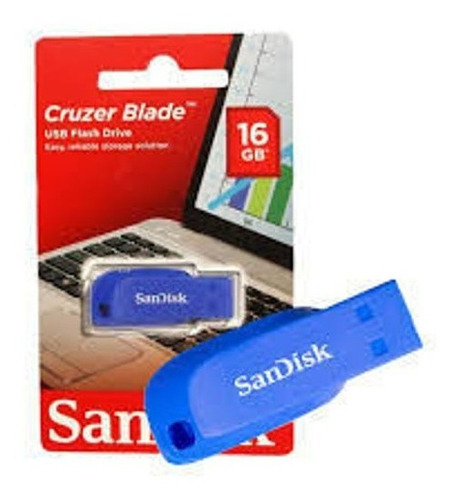 Pendrive Sandisk Cruzer Blade 16gb 2.0 Negro/rojo San Cristo