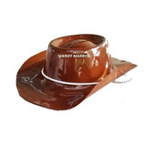 Gorro Sombrero Sheriff Cowboy Plastico X 10