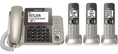 Teléfono Fijo Panasonic Kx-tgf350n Dect, Plateado / Negro