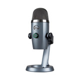 Microfone Logitech Streaming Usb Blue Yeti Nano Cinza