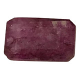 Ruby Rojo 2 Cts Natural Corte Esmeralda Bauxita