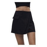 Mini Falda Short Para Mujer - Cierre Lateral - Tiro Alto