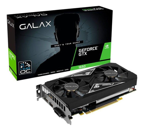 Placa De Vídeo Galax Nvidia Geforce Gtx 1650, 4gb Gddr6, Ex