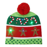 Gorro Navideño Con Luces Led Novedoso