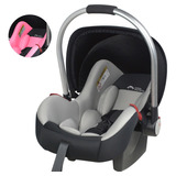 Asiento Portabebe Mecedora Tipo Moises Ergonomico Para Auto Color Gris