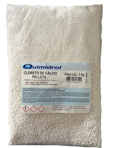 Cloreto Cálcio Bolinhas 3 Kg + 1 Kg Sílica Gel Azul 4-8mm