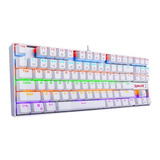 Teclado Gamer Redragon Kumara K552w-kr Rainbow White Rosario