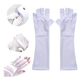 Guantes Anti Uv Profesional Manicura Pedicura Uñas Mano 37cm