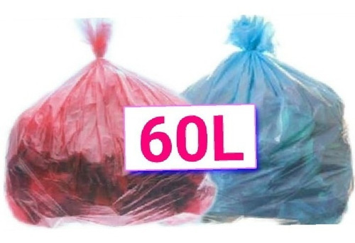 Saco De Lixo Cheiroso 60 Litros Colorido 100 Un Perfumado