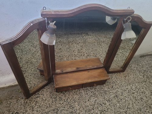 Mueble Antiguo Con Espejo Para Baño