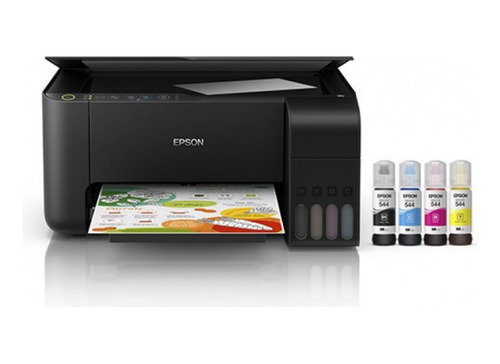 Multifunción Epson Ecotank L3250 Con Wifi Negra 110v