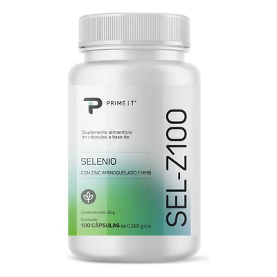 Selenio Suplemento con Zinc Sel Z100 Primetech 100 Cáps con 100 Mcg de selenio y 20 mg de Zinc, protección antioxidante para las celulas contra el estrés oxidativo y mantener la salud en general | MercadoLibre