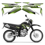 Kit Adesivos Yamaha Lander 250 2009 Verde